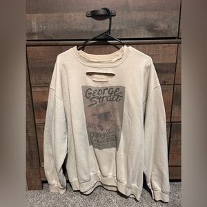 Gina’s Tees George Strait Distressed Sweatshirt